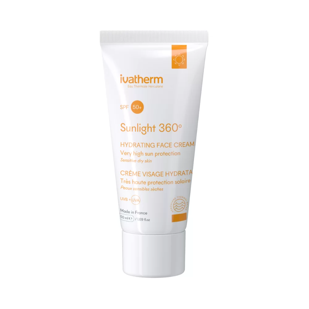 PRODUSE - Ivatherm Sunlight Crema hidratanta pentru fata SPF 50+, 50 ml