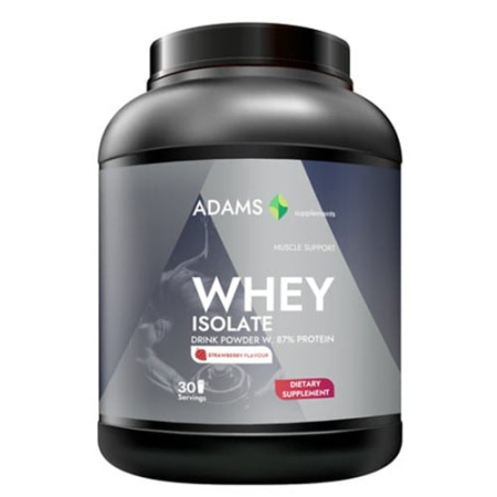 Suplimente Pentru Sportivi - Izolat proteic din zer Adams Vision căpșuni 908 g