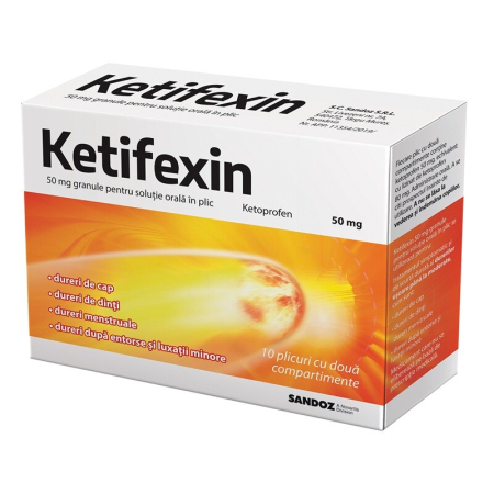 Sistemul Respirator - Ketifexin 50Mg Granule Solutie Orala X 10Plicuri