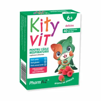 Sistemul Respirator - Kityvit Pentru Căile Respiratorii 40 comprimate masticabile
