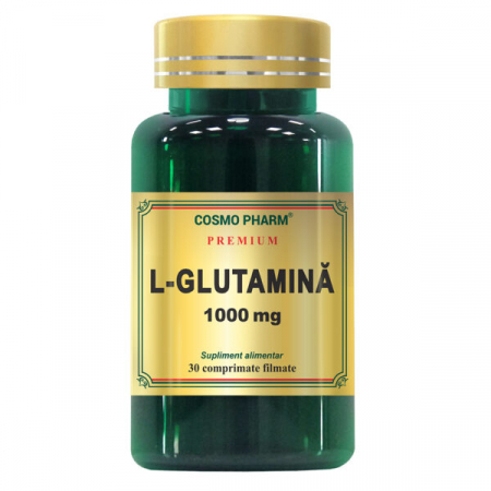 Produse autohtone - L-Glutamina 1000 mg, 30 comprimate filmate