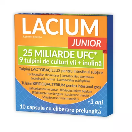 Tulburări gastrointestinale - Lacium Junior 25 Miliarde UFC X 10 Capsule