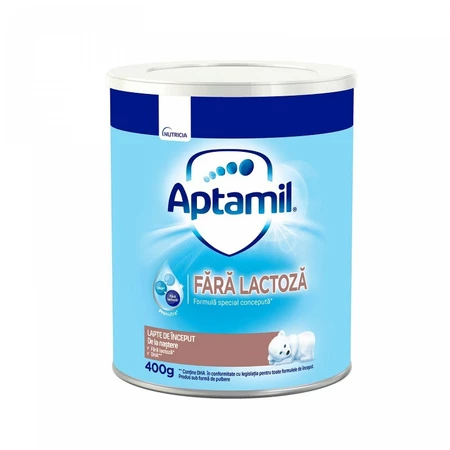 Formule Lapte Praf - Lapte praf fără lactoză Aptamil, de la 0 luni, 400 g