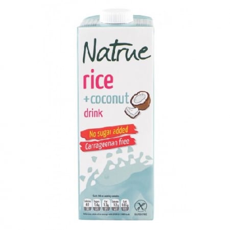 PRODUSE - Natrue Lapte vegetal din orez si cocos, 1 litru