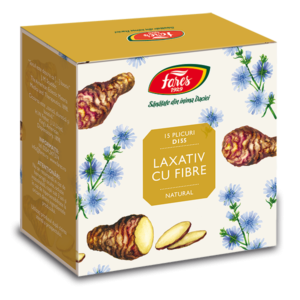 Tulburări gastrointestinale - Laxativ cu fibre (D155), 15 plicuri
