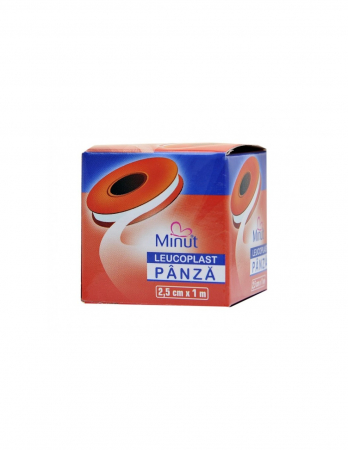 Altele - Minut Leucoplast panza 2,5cmx1m, 1 bucata
