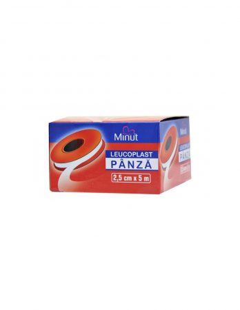 Altele - Minut Leucoplast panza 2,5cmx5m, 1 bucata