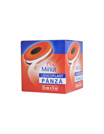 Altele - Minut Leucoplast panza 5cmx5m, 1 bucata