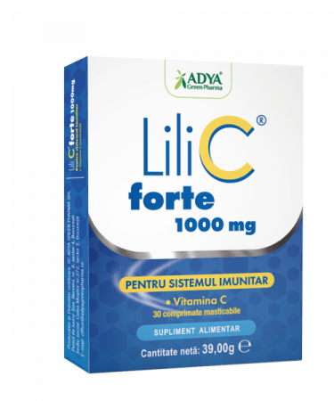 Vreau să fiu sănătos! - Lili C Forte 1000Mg Vitamina C X 30 Comprimate Masticabile