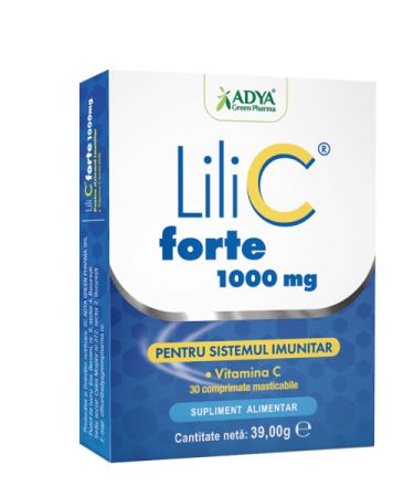 Imunitate adulti - Lili C Forte Vitamina C 1000 mg 30 comprimate masticabile