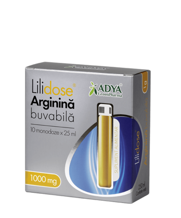 Suplimente Pentru Sportivi - Lilidose Arginina Buvabila 1000 mg 25 ml x 10 monodoze