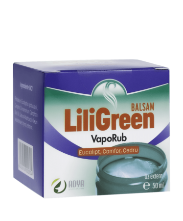 Sistemul Respirator - Liligreen Vaporub Balsam 50 ml, ADYA GREEN