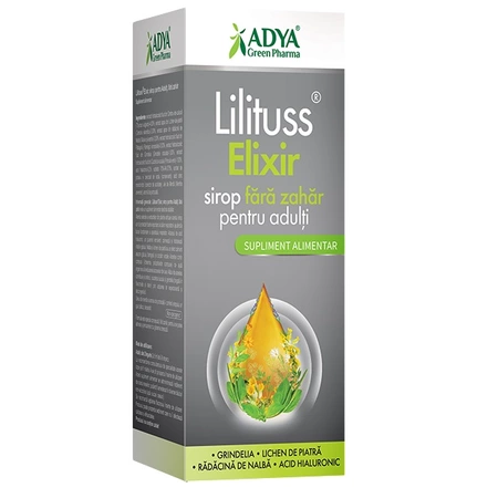 Siropuri raceala si gripa - Lilituss Elixir Sirop Fără Zahăr Adulți 180 ml