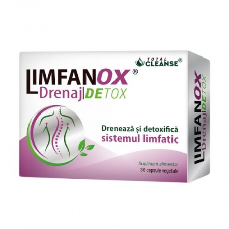 Produse autohtone - Limfanox Drenaj DETOX, 30 capsule vegetale