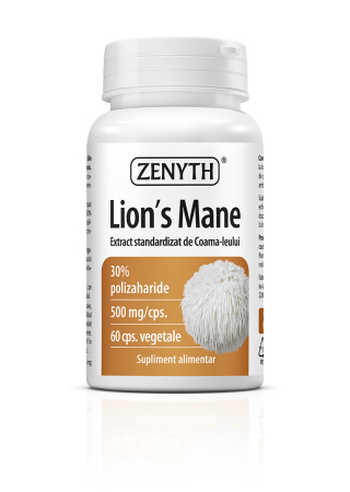 Vitamine si suplimente - Lion's Mane (Coama Leului) X 60Cps - Zenyth