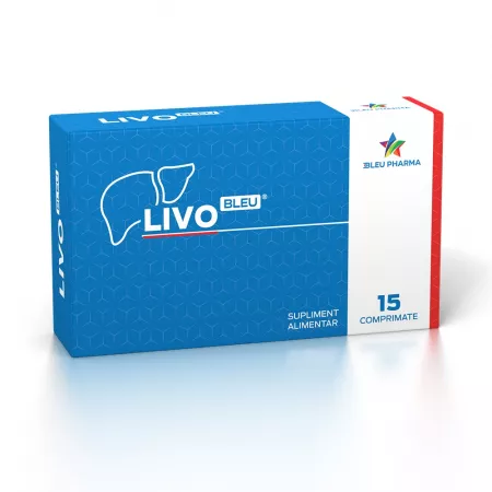 Protectie si Detoxifiere Hepatica - LivoBleu 15 comprimate Bleu Pharma