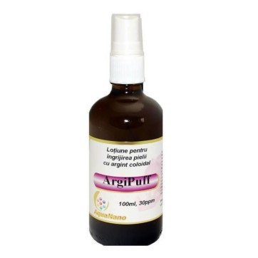 Pielea mea , frumoasă și îngrijită - Lotiune de fata- spray Argipuff 30ppm, 100ml