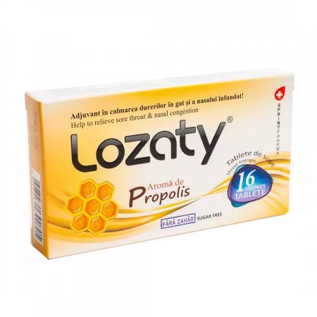 Vitamine Si Suplimente - Lozaty Propolis Fara Zahar 16 tablete