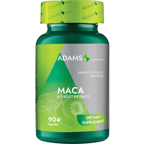 Multivitamine si minerale adulti - Maca 500 mg 90 capsule Adams Vision
