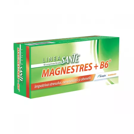 PRODUSE - MagneStress + B6, 40 comprimate