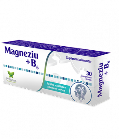 Vreau să fiu activ! - Magneziu+B6, 30 comprimate filmate