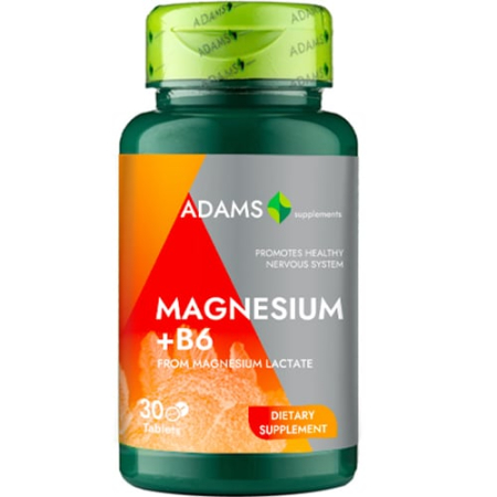 Aștept un bebeluș! - Magneziu+B6 30tab Adams Supplements