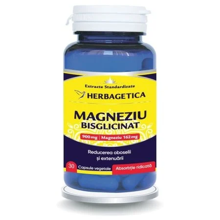 Magneziu Bisglicinat 30 capsule Herbagetica