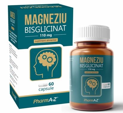 Supliment Magneziu - Magneziu Bisglicinat X 60Cps - PharmA-Z