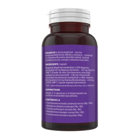 Magneziu Bisglicinat + B6 - 90 capsule [3]