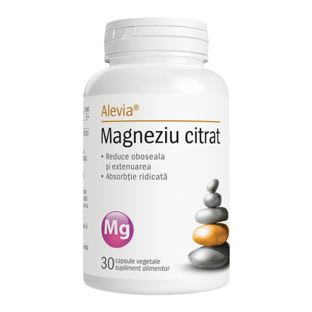 Multivitamine si minerale adulti - Magneziu Citrat Alevia 30 capsule vegetale