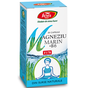 Multivitamine si minerale adulti - Magneziu Marin+B6 Fares 30 capsule