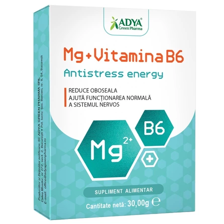 Vitamine Si Suplimente - Magneziu + Vitamina B6 Antistress Energy 30 capsule