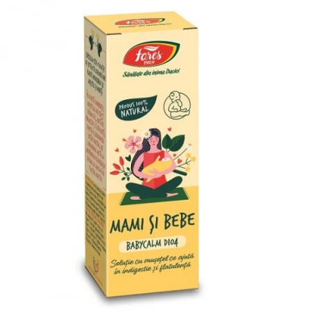 Hrană și colici - Mami si Bebe Babycalm solutie cu musetel (D104), 30 ml