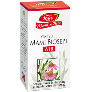 Tulburări gastrointestinale - Mami Biosept pentru femei insarcinate si mamici care alapteaza (A18), 30 capsule