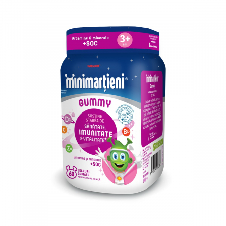 Altele - W-Minimarțieni Gummy+Soc X 60 Jeleuri Gumate