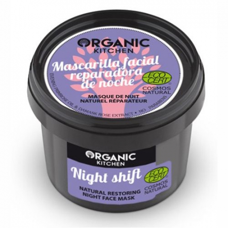Circulatie periferica deficitara - Masca reparatoare de noapte cu Trandafir, 100ml, Organic Kitchen