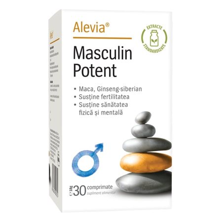 Multivitamine si minerale adulti - Masculin Potent Alevia 30 comprimate