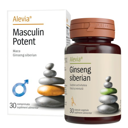 Circulatie - Masculin Potent + Ginseng Siberian 30 comprimate + 30 comprimate