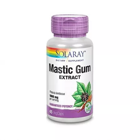 Protectie Solara - Mastic Gum 500 Mg Solaray, 45 capsule