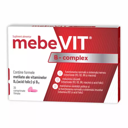 Multivitamine si minerale adulti - Mebevit B-Complex X 30 Comprimate