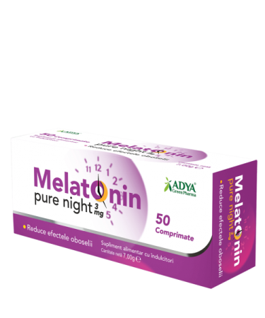 Insomnie - Melatonin Pure Night 3 mg Adya Green