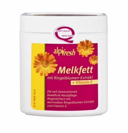 PRODUSE - Alpifresh Melkfett Crema grasa emolienta cu galbenele si vitamina E, 250 ml