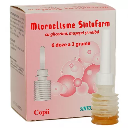 PRODUSE - Microclisme Cu Glicerina, Musetel Si Nalba Copii X 6 Bucati