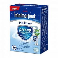 Altele - W-Minimarțieni ProImun Defend X 30 Tablete Masticabile