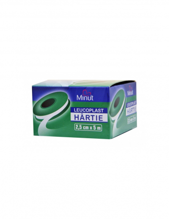 Altele - Minut Leucoplast hartie 2,5cmx5m, 1 bucata