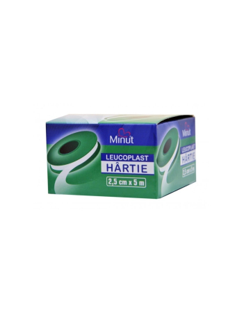 Vitamine Si Suplimente - Minut Leucoplast hârtie 2,5 cm x 5 m, 1 bucată