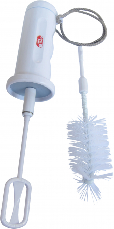 Hrană și colici - Mixer/Perie electrica pentru biberon; functioneaza cu baterii, contine brat mixare si brat cu perie
