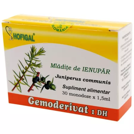 Produse autohtone - Gemoderivat din Mladite de Ienupar, 30 monodoze