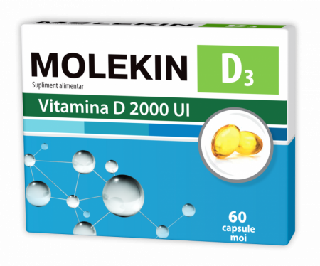 Suplimente alimentare - Molekin D3 2000UI X 60 Comprimate