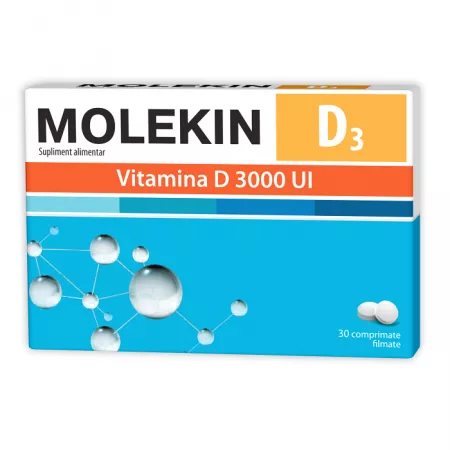 Imunitate - Molekin D3 3000UI X 30 Comprimate